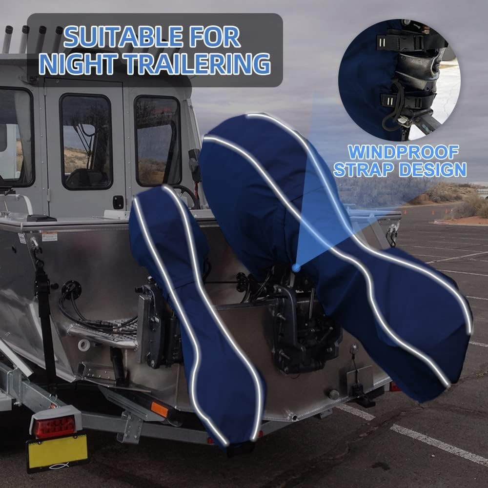600D Fade and Crack Resistant Trailerable Full Outboard Motor Cover… Fast Ship