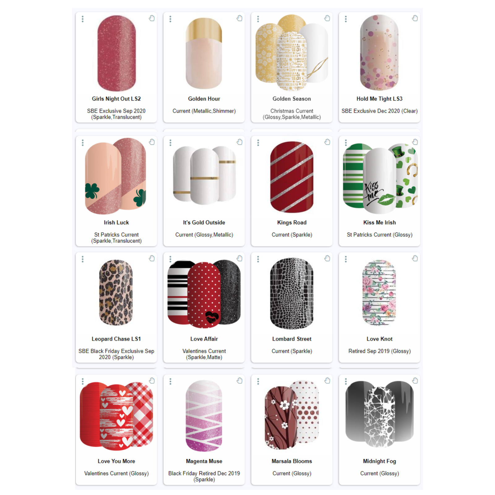 Jamberry Lacquer Strips – You Choose – FREE SHIPPING