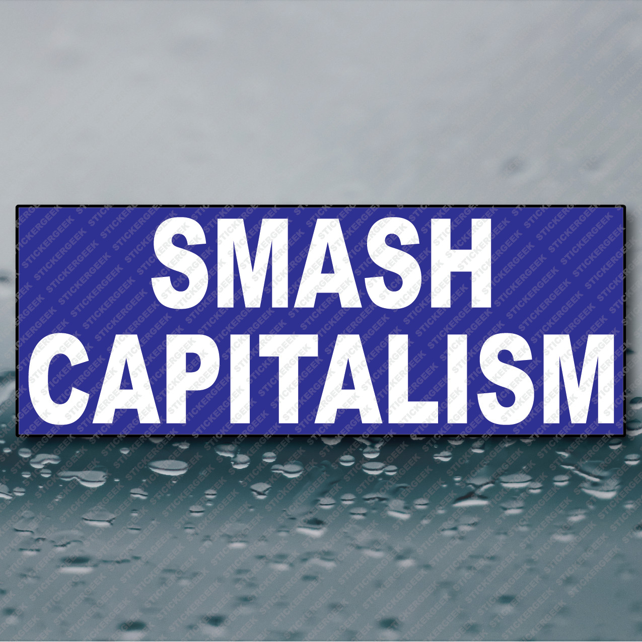 Smash Capitalism Bumper Sticker Funny Prank Joke Gag 8×3 Waterproof