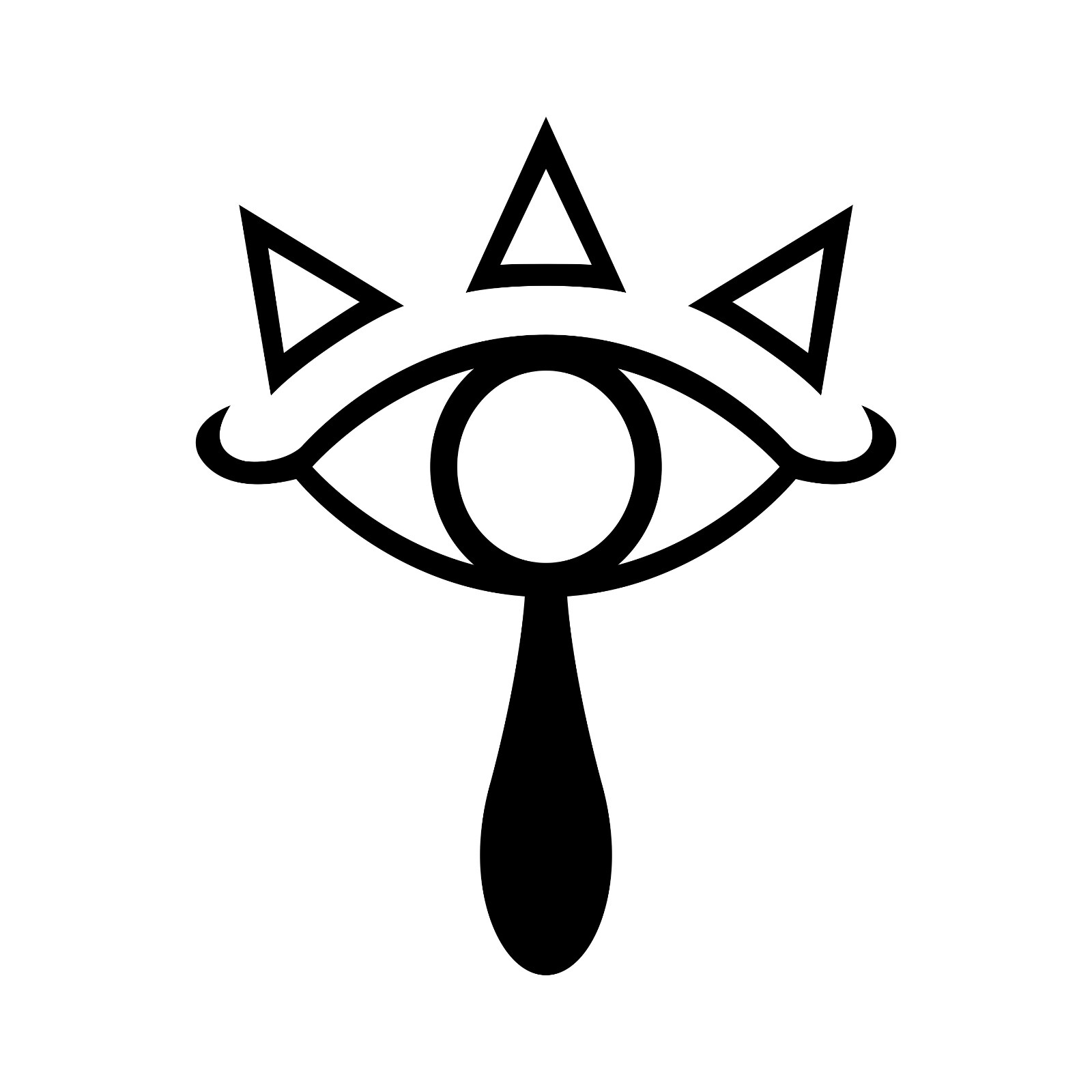 Zelda Crest of the Sheikah Eye Symbol Vinyl Decal Art for Cars Windows Laptops