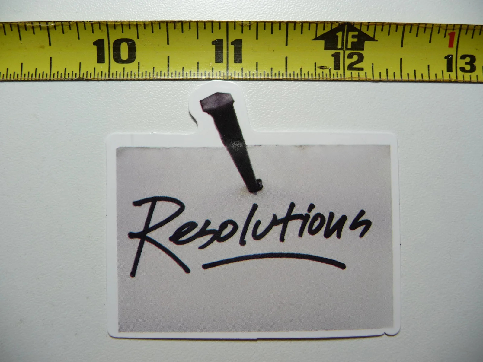 RESOLUTIONS SMALL STICKER DECAL POSITIVE MOTIVATE WORDS MOTIVATIONAL