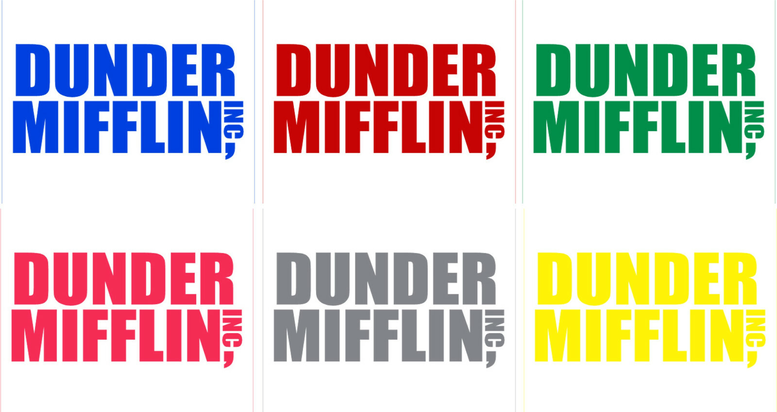 Vinyl Decal Truck Car Sticker Laptop – The Office Dunder Mifflin Paper CO
