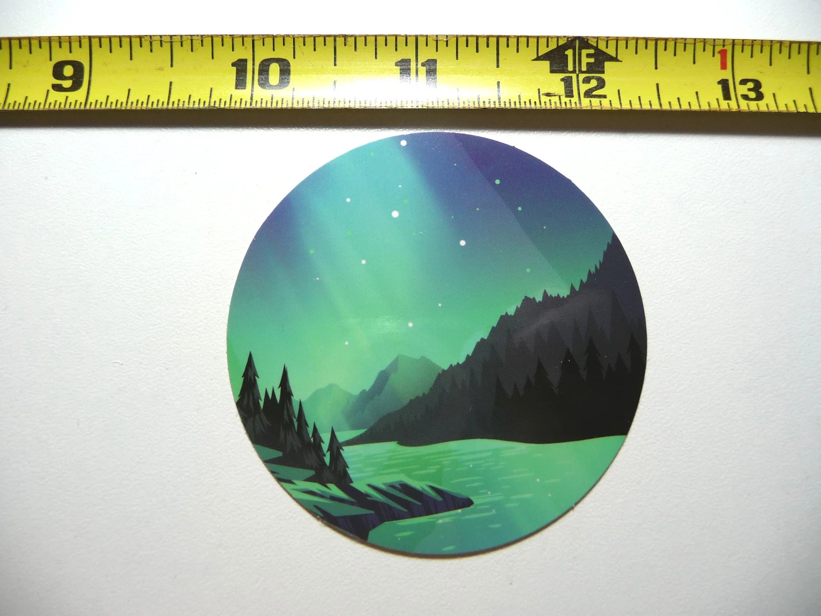 MOUNTAINS LAKE SUNSET SMALL STICKER DECAL CAMPING S HIKING NATURE ADVENTURE