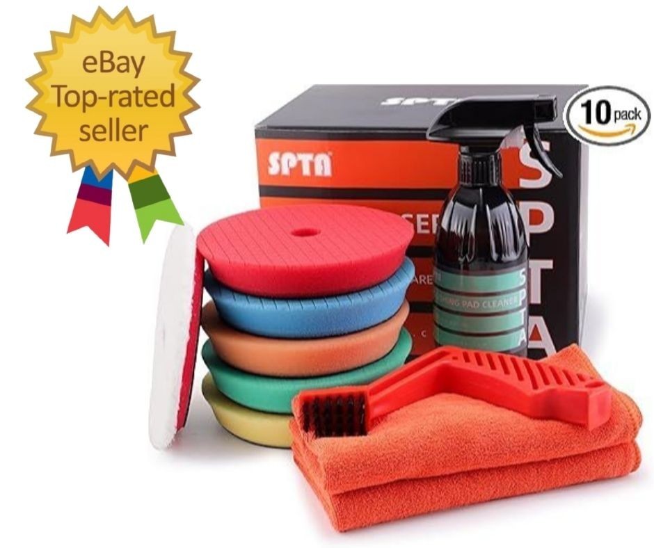10 Pcs 6 inch Detailing Set with Buffing Polishing Pads 1-16 2-16 SPTA Finish