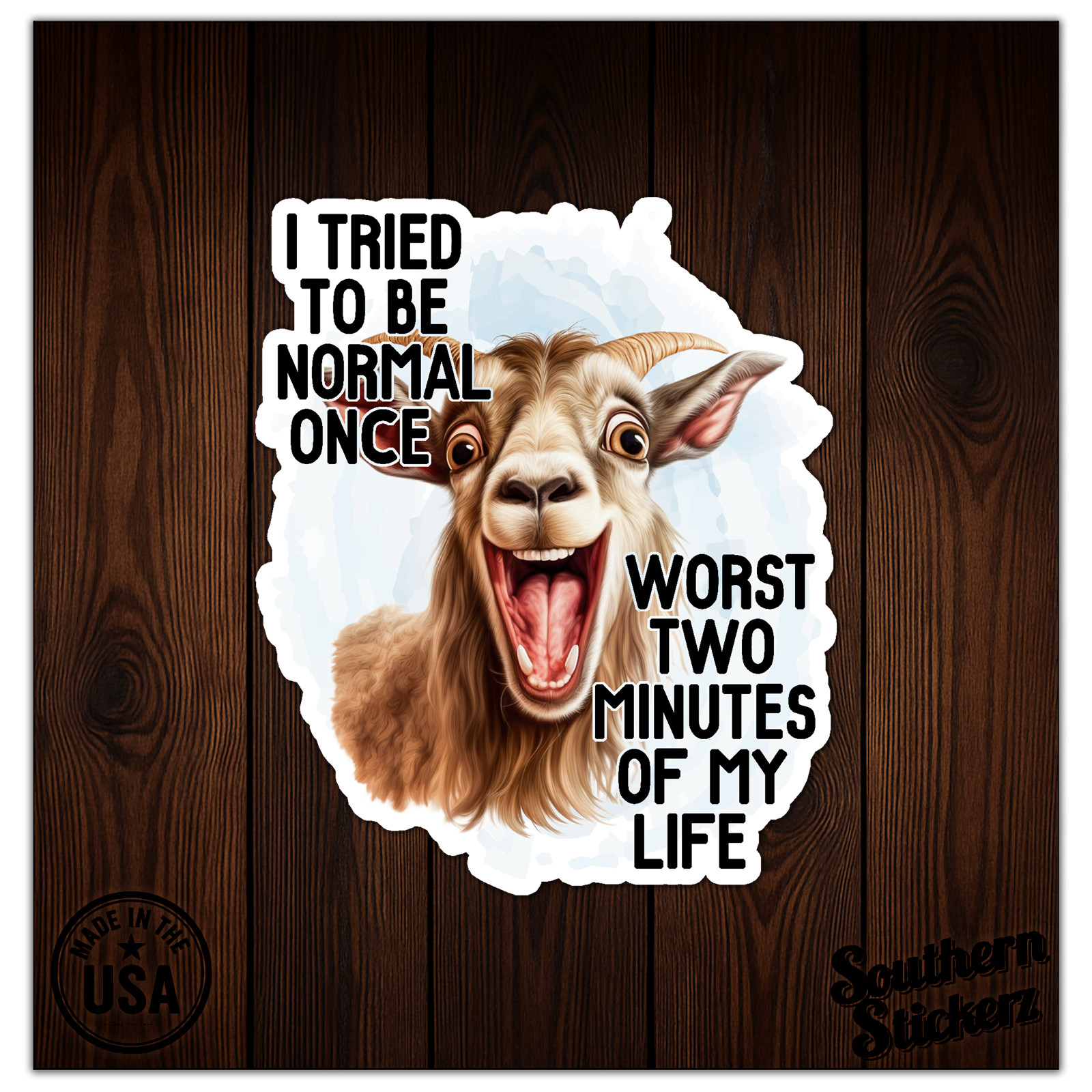 Tried To Be Normal – Vinyl Decal Sticker – Car Window Laptop – ebn12012