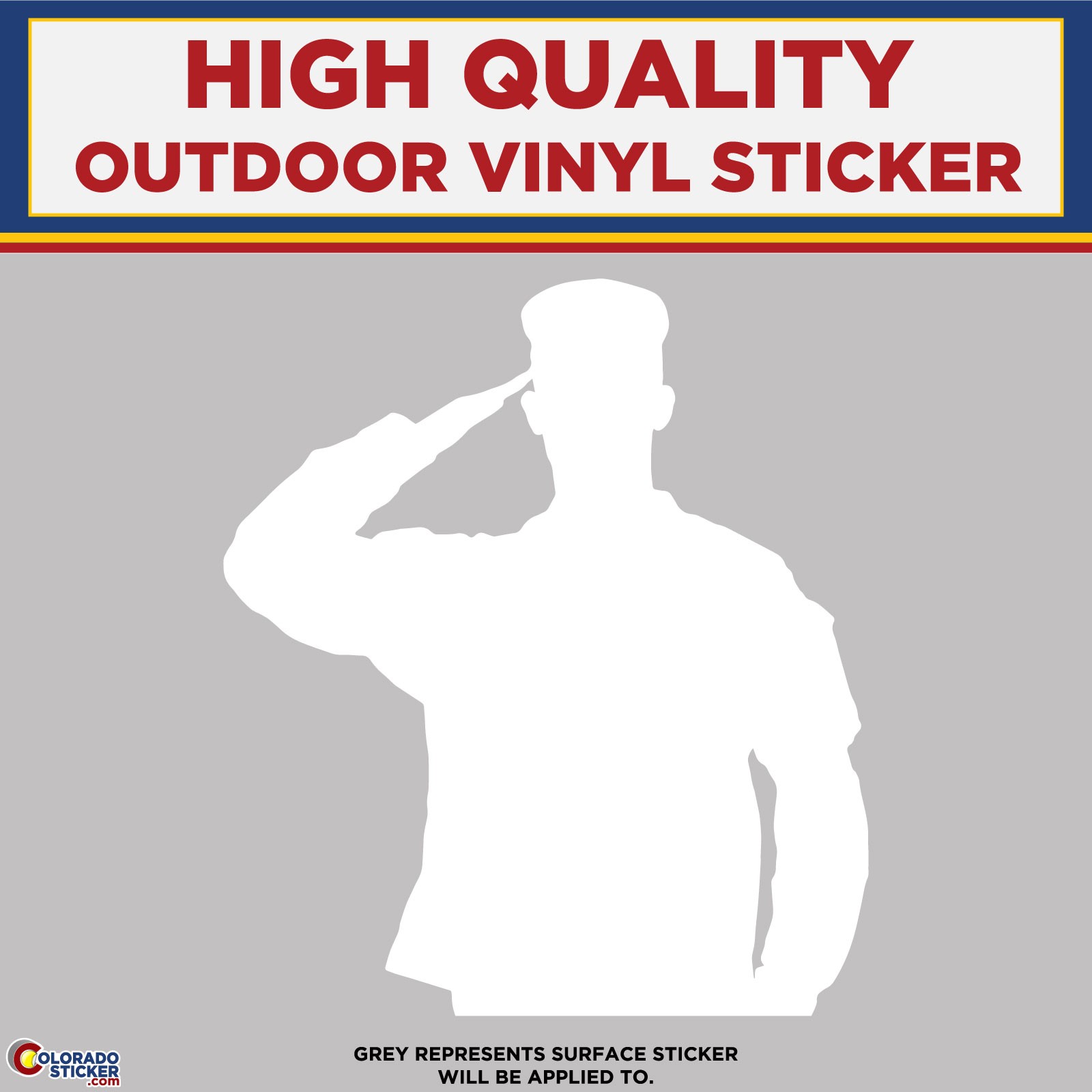 Male Soldier Saluting