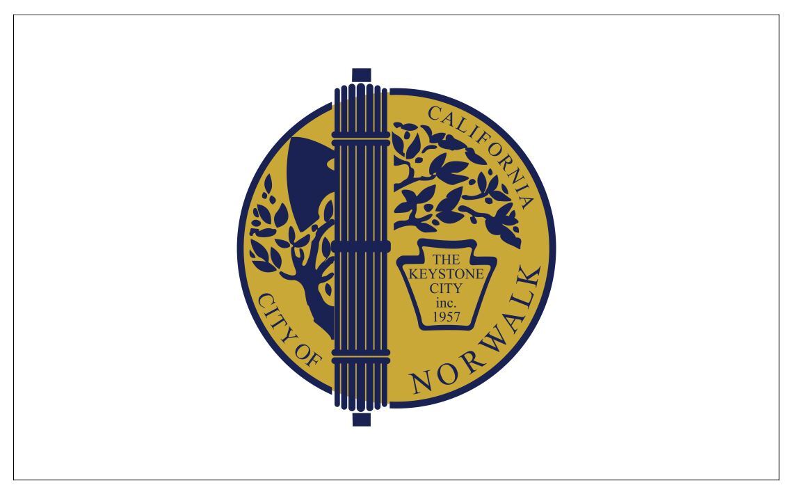 Norwalk California Flag Sticker Decal F808