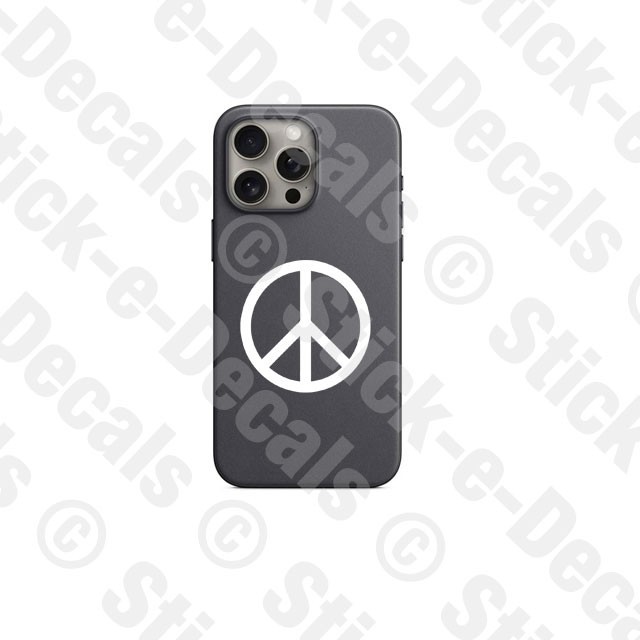 PEACE SIGN Die Cut Vinyl Decal Sticker Proudly Made in USA No War Anti Conflict