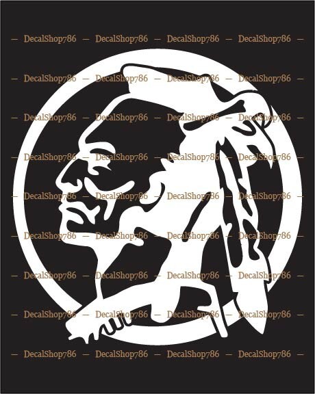 Native American Indian Chief Warrior – Car/SUV Vinyl Die-Cut Peel N' Stick Decal