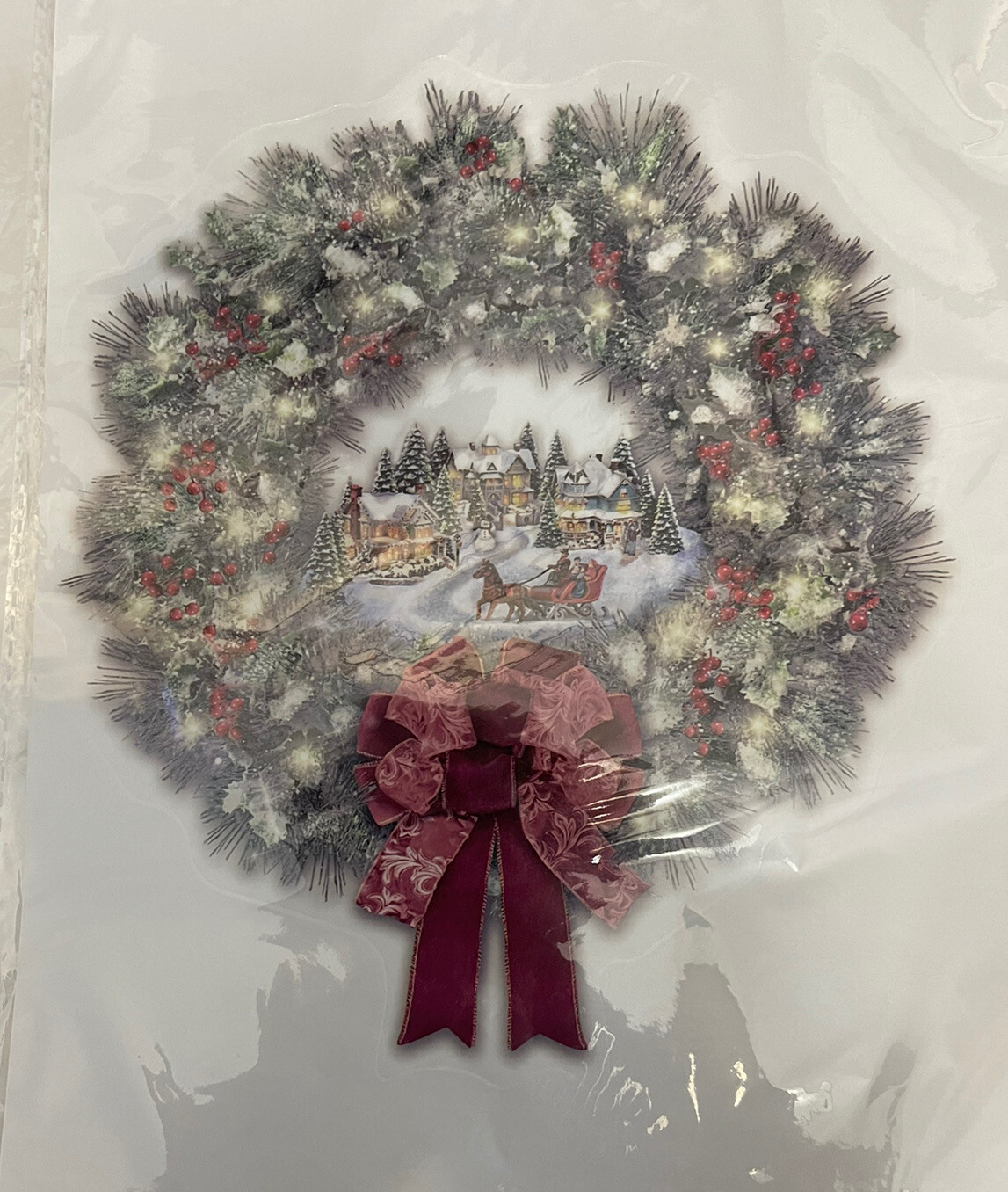 Santa Christmas Sticker, 4 Glass Window Decor And 5pk Pop Fidget Dimples