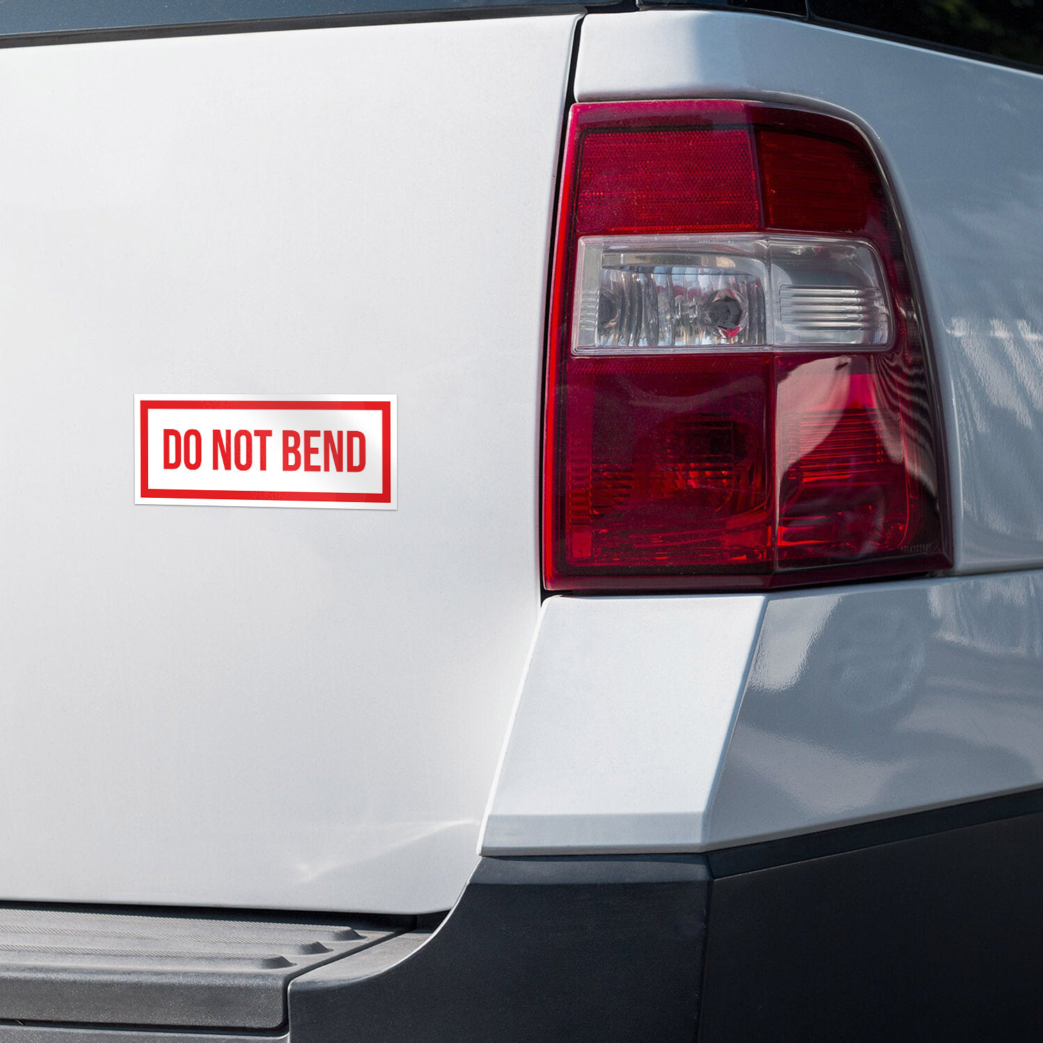 Do Not Bend Car Bumper Vinyl Sticker Decal