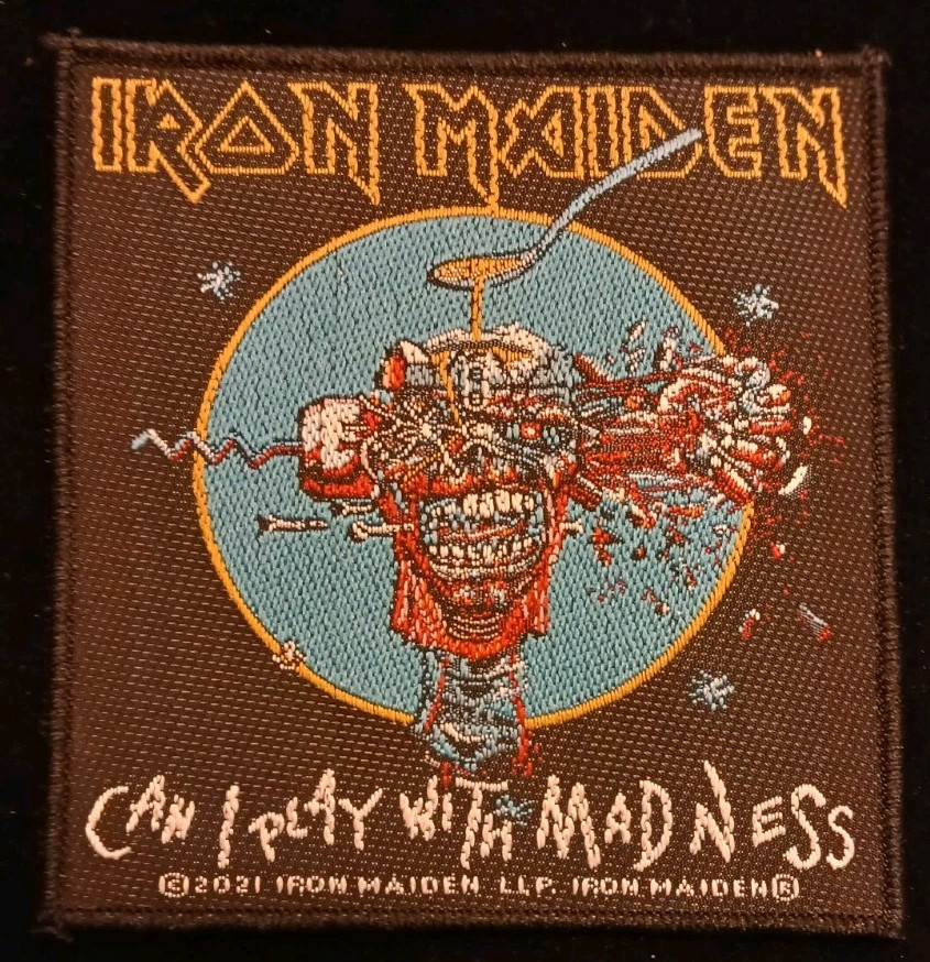 Iron Maiden Can I Play With Madness Woven Patch Heavy Metal British
