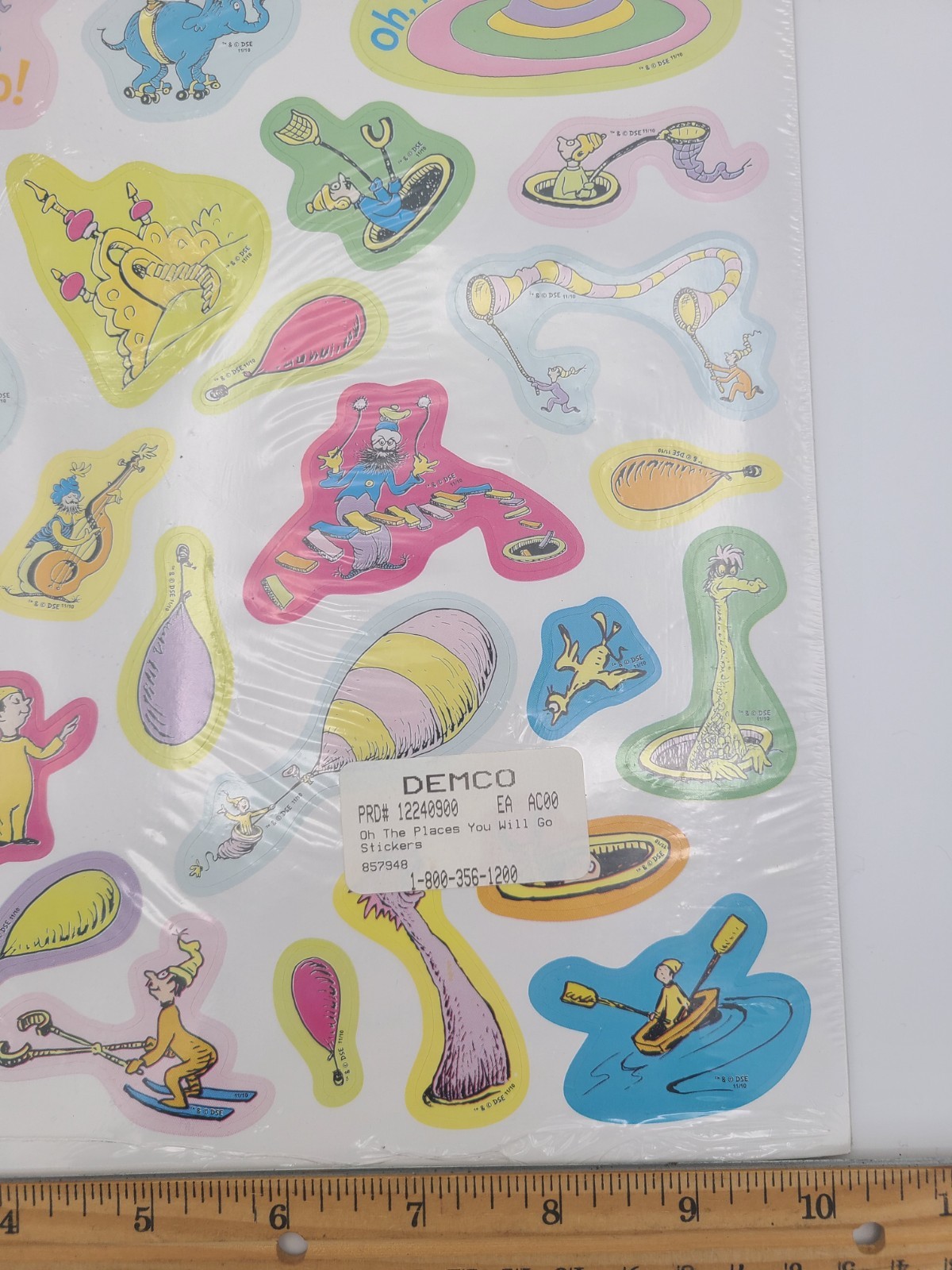 Oh, the Places You'll Go! sticker sheets 6 sheets per pack Dr. Seuss Graduation