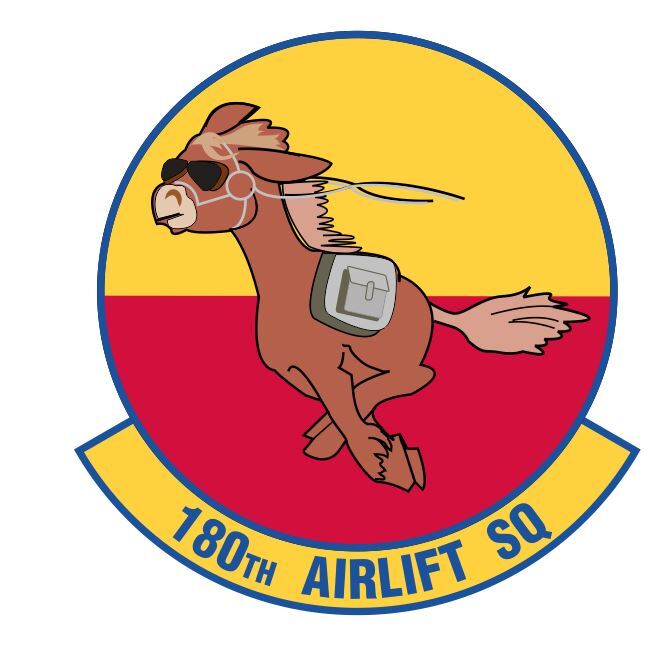 180th Airlift Squadron Sticker Decal Military Armed Forces M804