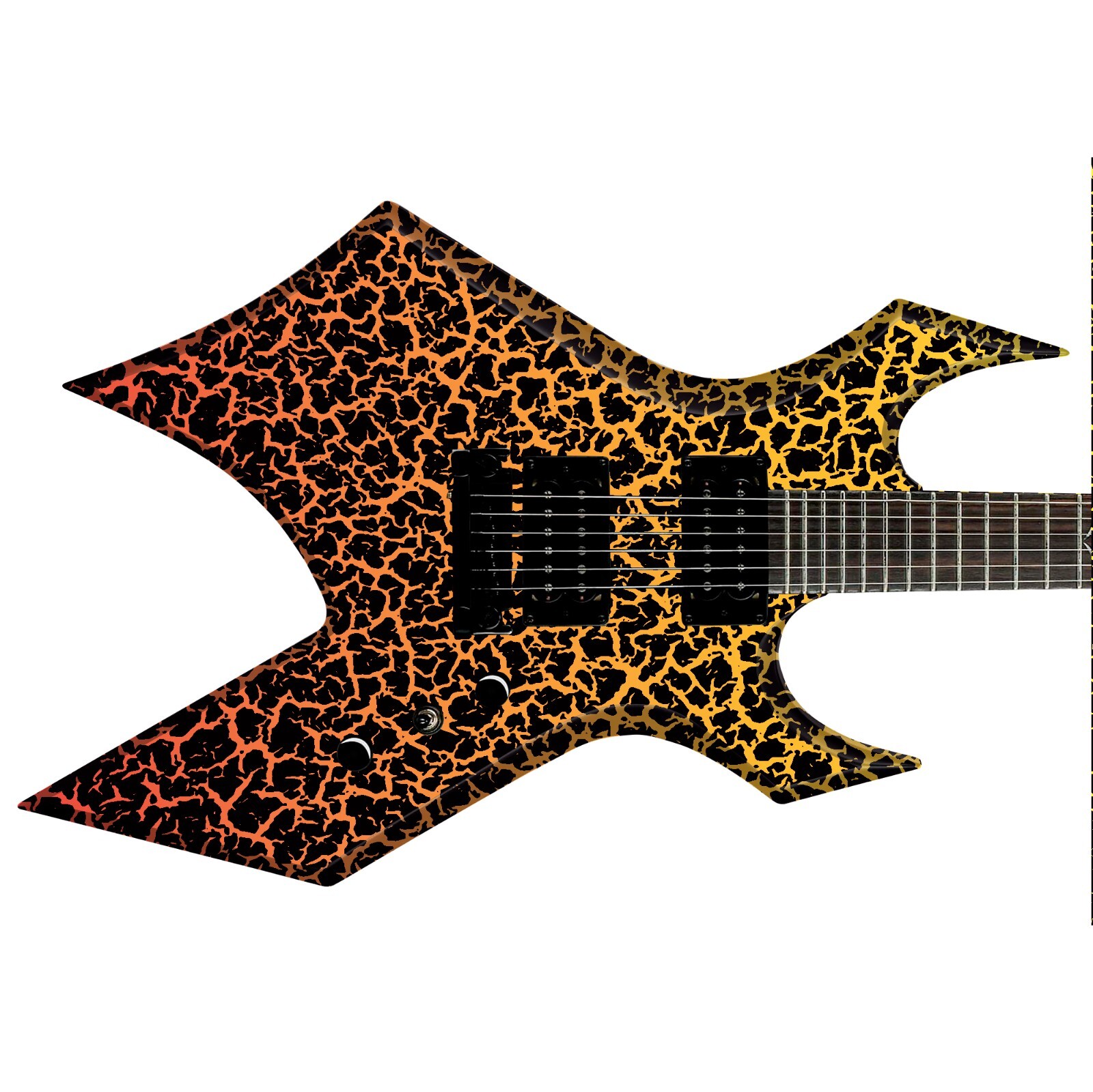 80's Metal Crackle Paint Selection Guitar/Bass Skin Wrap Sticker Skins 9 choices