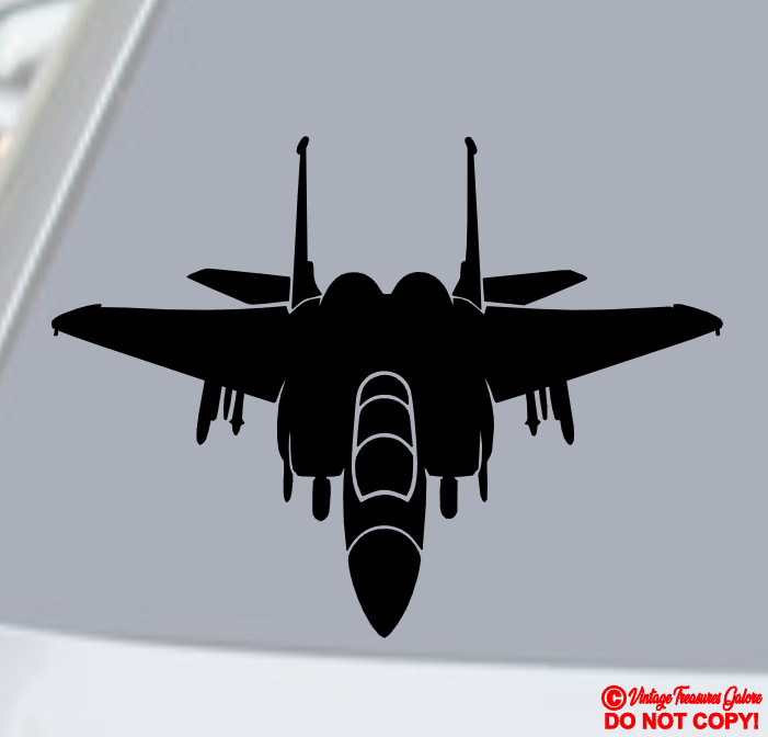 F-15 EAGLE FIGHTER JET Vinyl Decal Sticker Car Window Wall Bumper Military USA