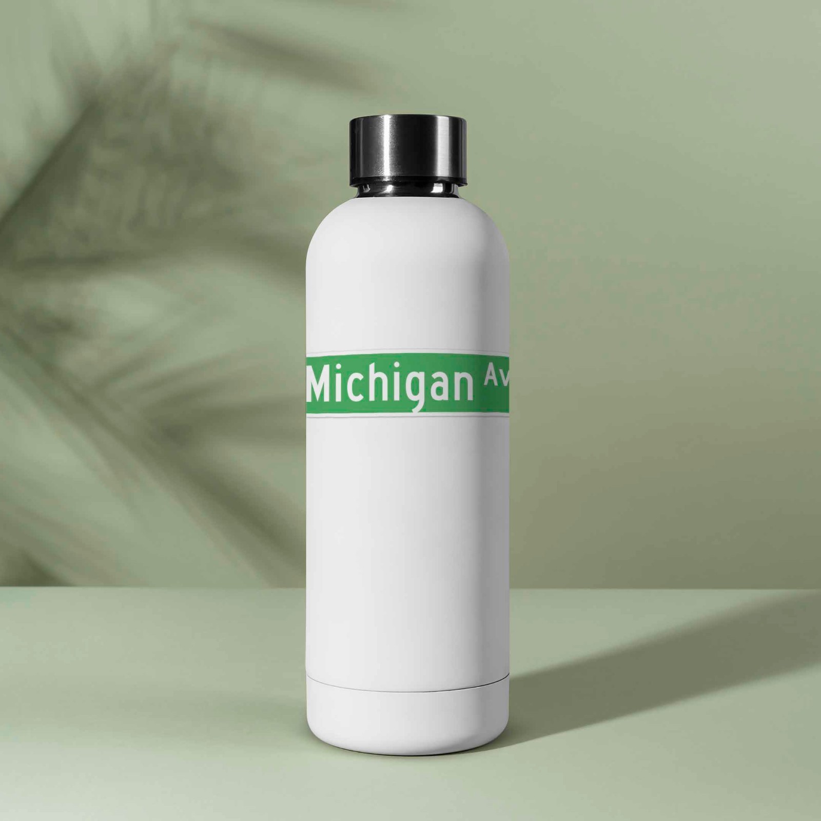 Michigan Avenue Chicago Street Sign Sticker – Magnificent Mile Decals for Laptop