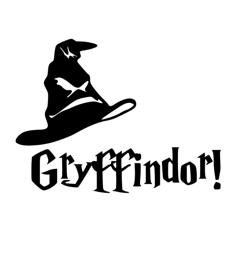 Harry Potter Sticker Hogwarts Gryffindor Vinyl Decal Sticker Gift Laptop 6×4.5!