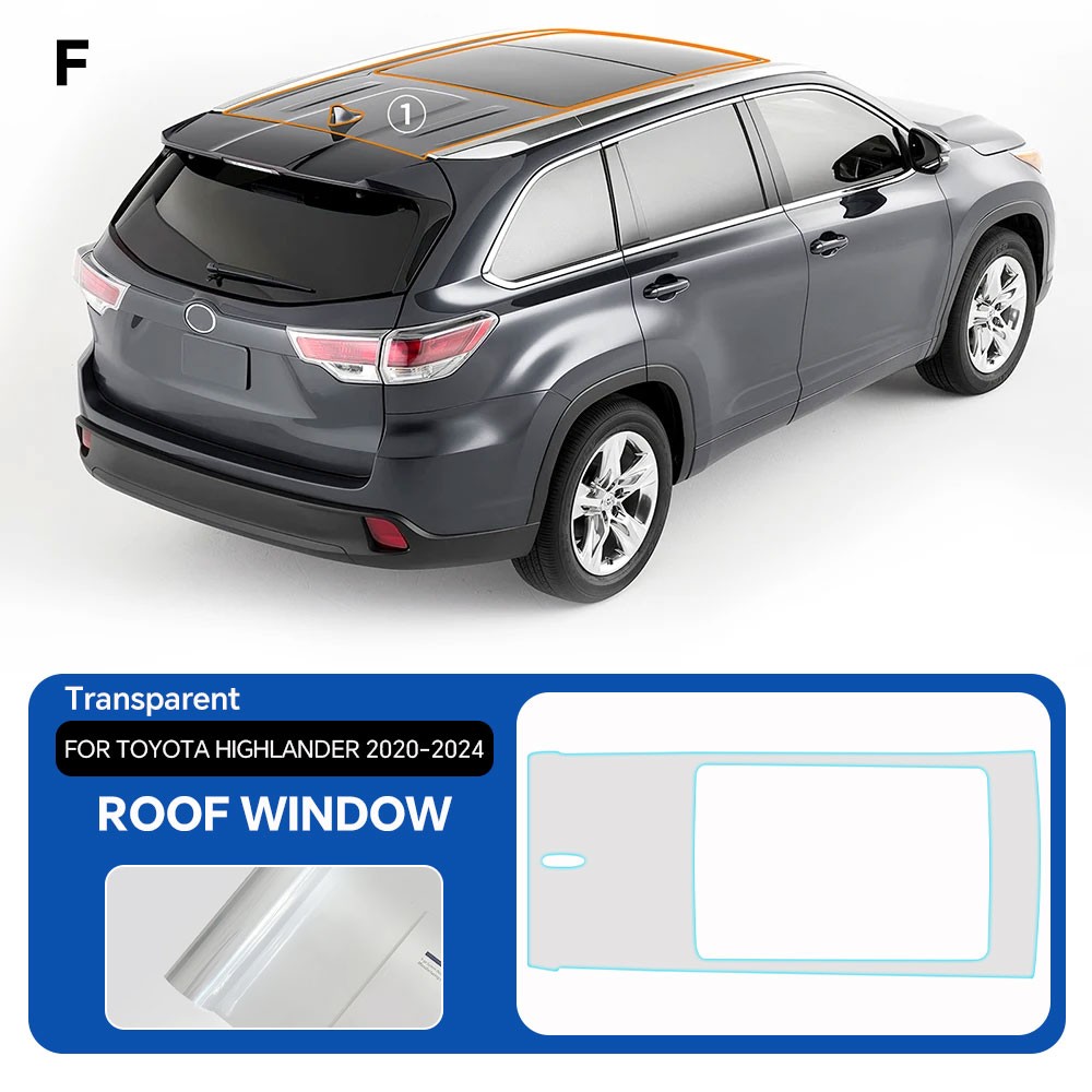 Full Car For Toyota Highlander 2020-2024 Clear PPF Precut Paint Protection Film