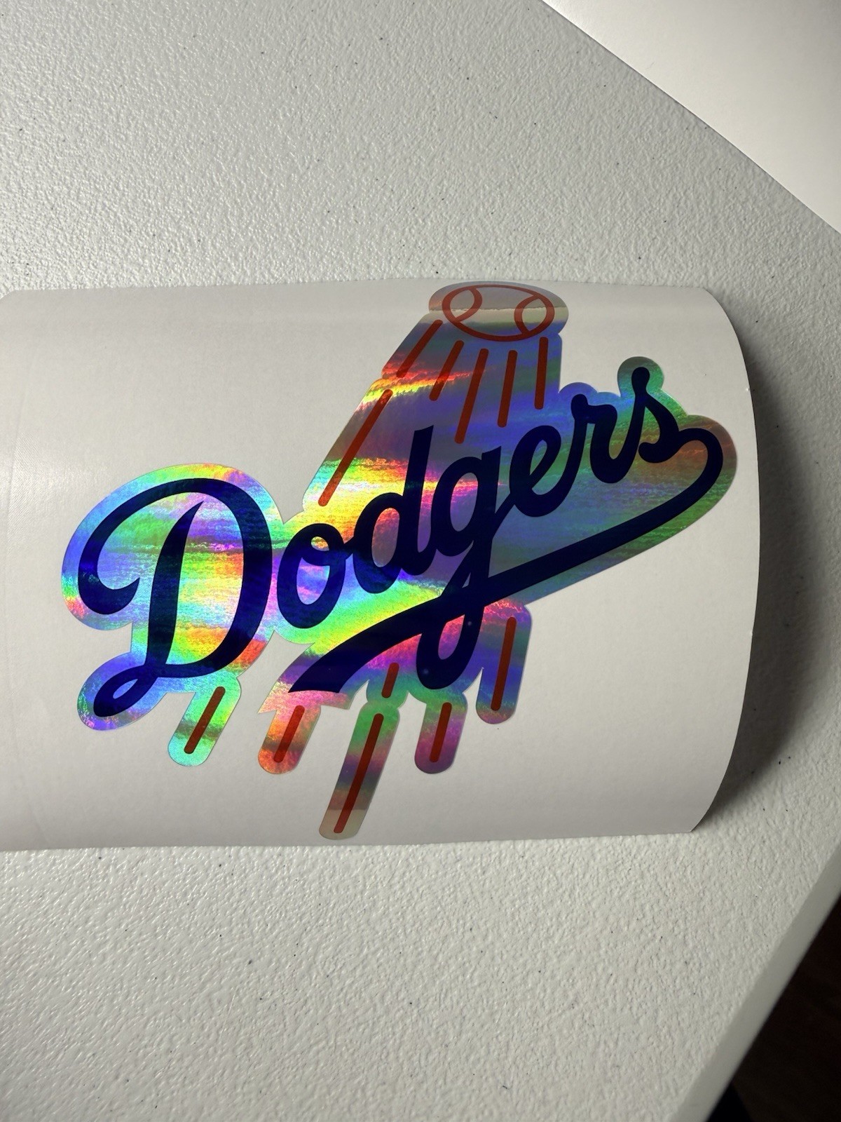 Los Angeles Dodgers Holographic Vinyl Decal