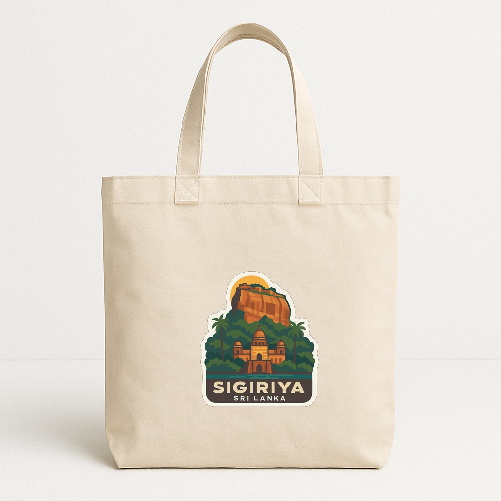 Sigiriya Rock Fortress Sri Lanka Iron On Heat Transfer Vinyl HTV Symbolic
