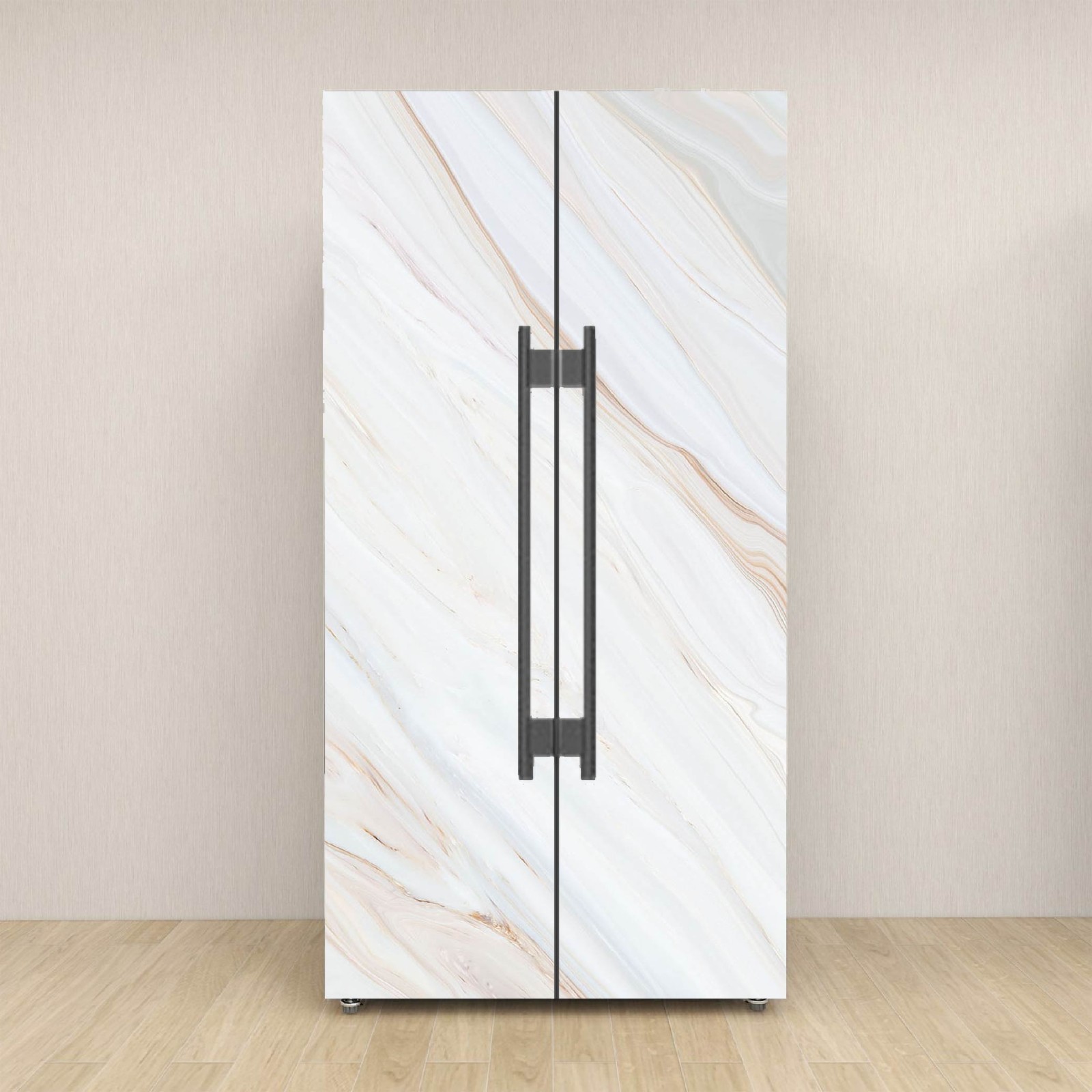 Marble Refrigerator Skin Wrap, Stylish Kitchen Upgrade