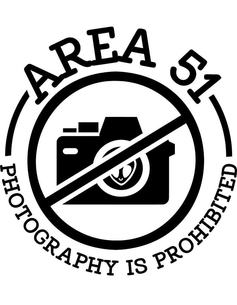 Area 51 Photography Prohibited Aliens Secrets Sticker Label Card Craft Scrapbook