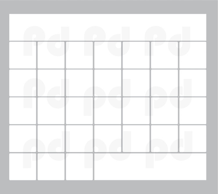 Monthly Dry Erase Calendar Notes Removable White Board Writable Markers, b77