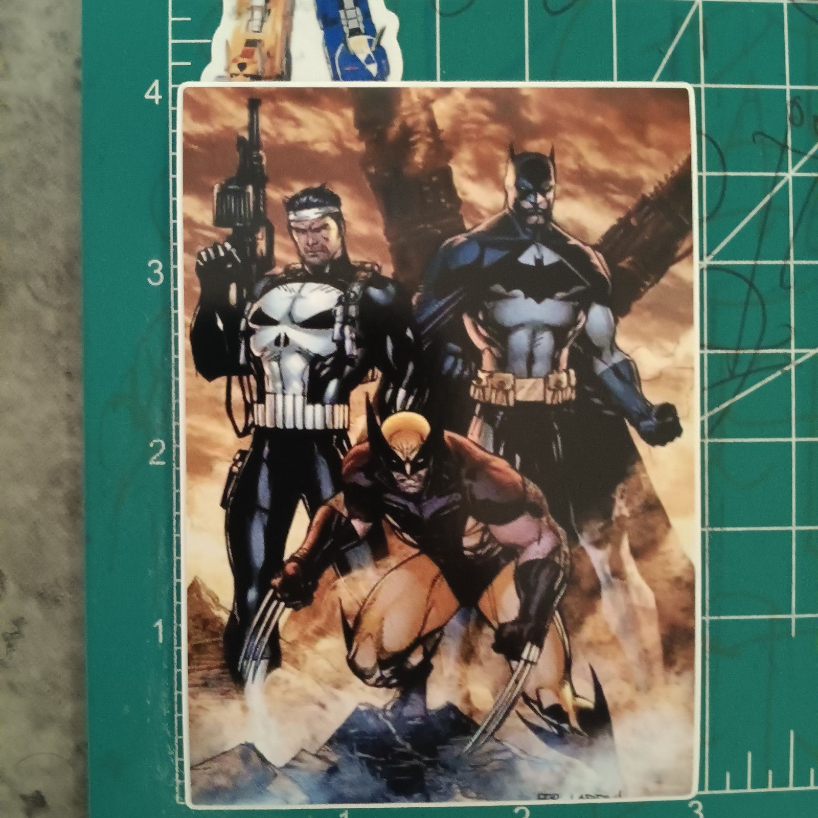 MARVEL/DC X CROSSOVER X BATMAN X PUNISHER X WOLVERINE X VYNIL HIGH-GLOSS 4 INCH