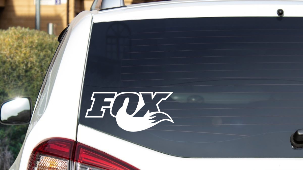 Fox Racing Shocks Decal, Vinyl Die Cut Window Sticker, 100% Made In USA