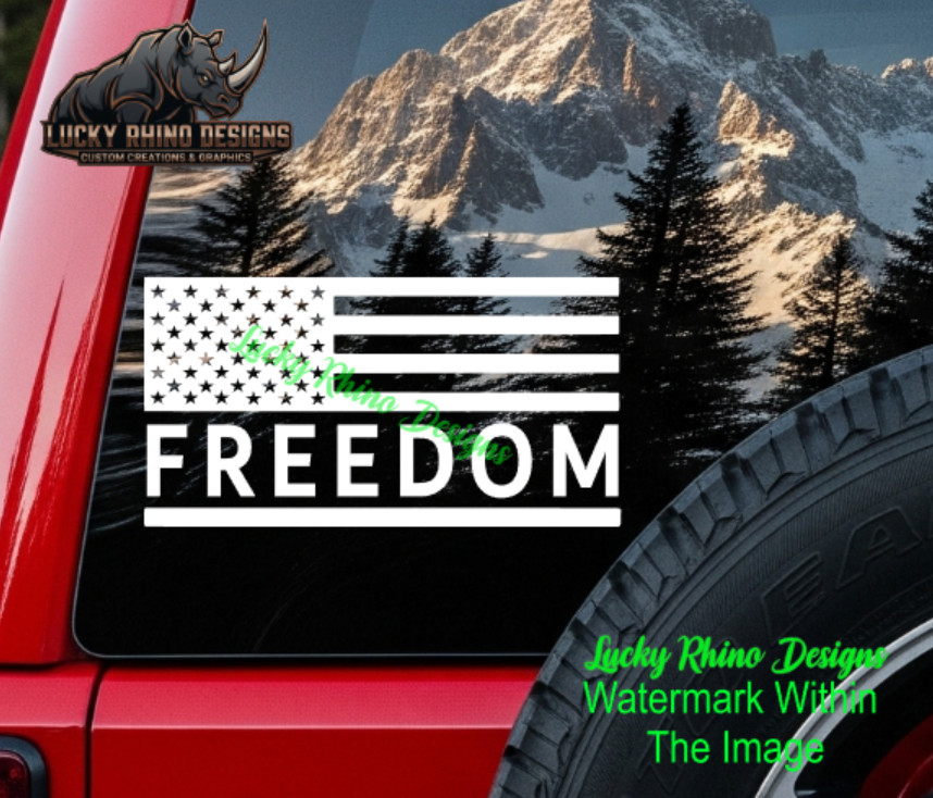 We Are Charlie Kirk Freedom Flag USA Trump Car Window Vinyl Decal Sticker MAGA