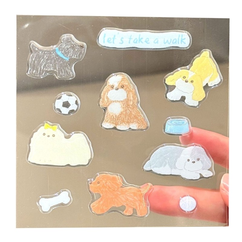 Easy To Apply Plastic Jelly Stickers Decals For Quick Gadget Decoration No