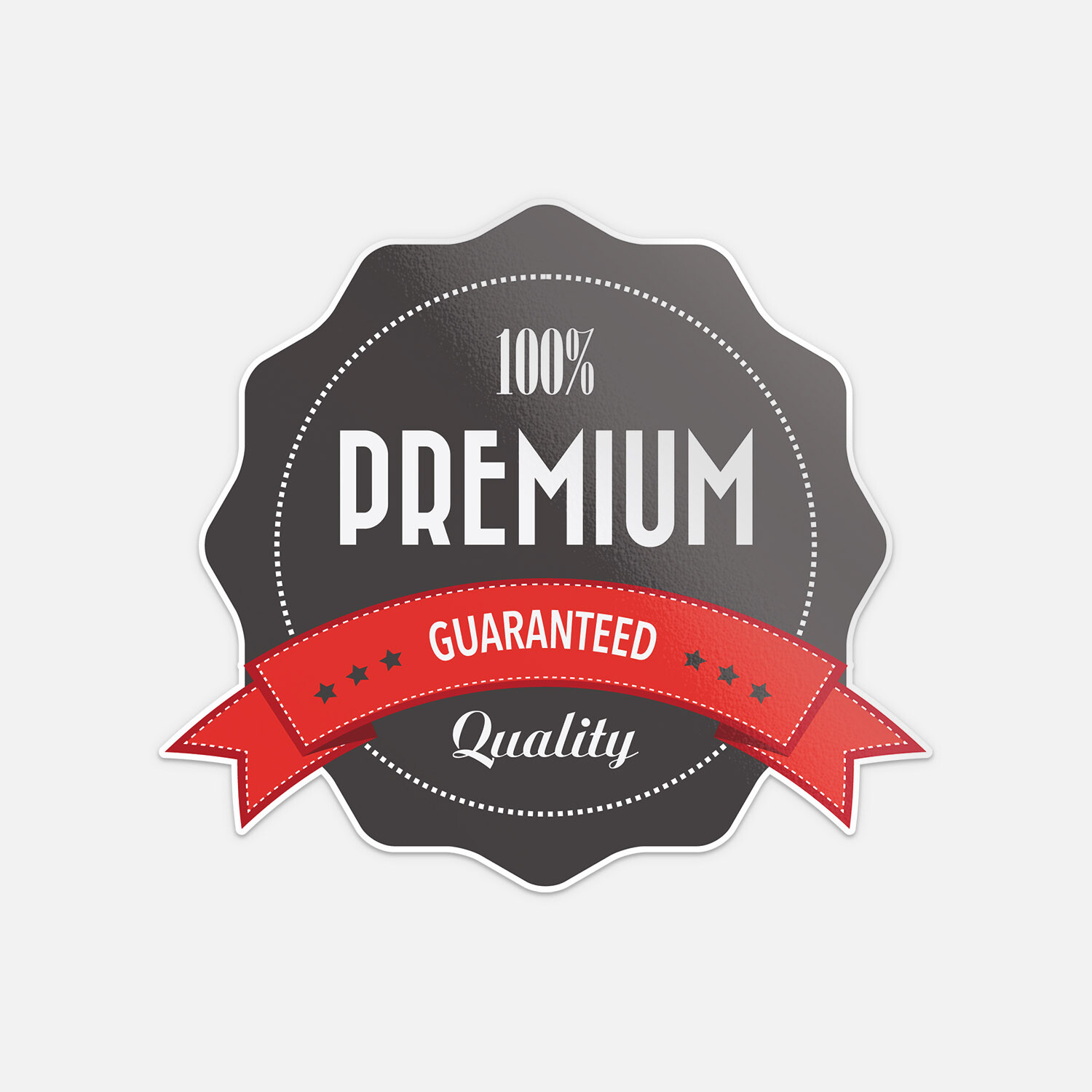 Premium Quality Guaranteed Badge Vinyl Sticker Decal