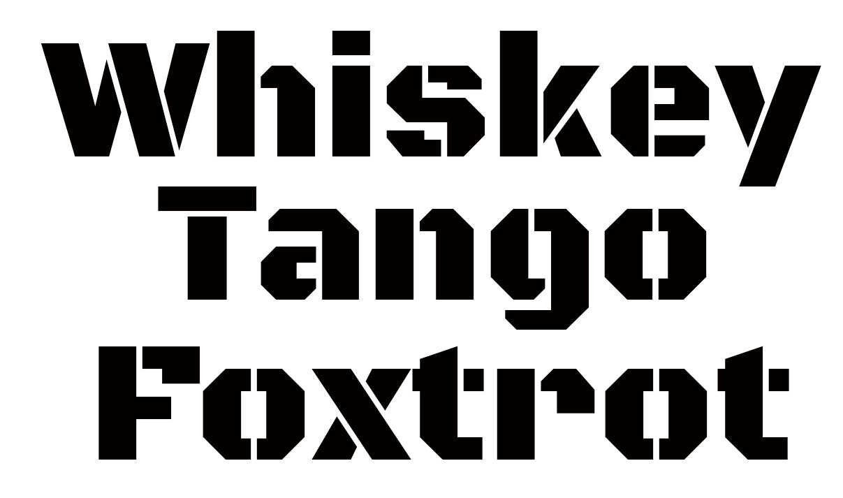 Whiskey Tango Foxtrot WTF Spec Ops Military Decal Sticker Truck Safe Car