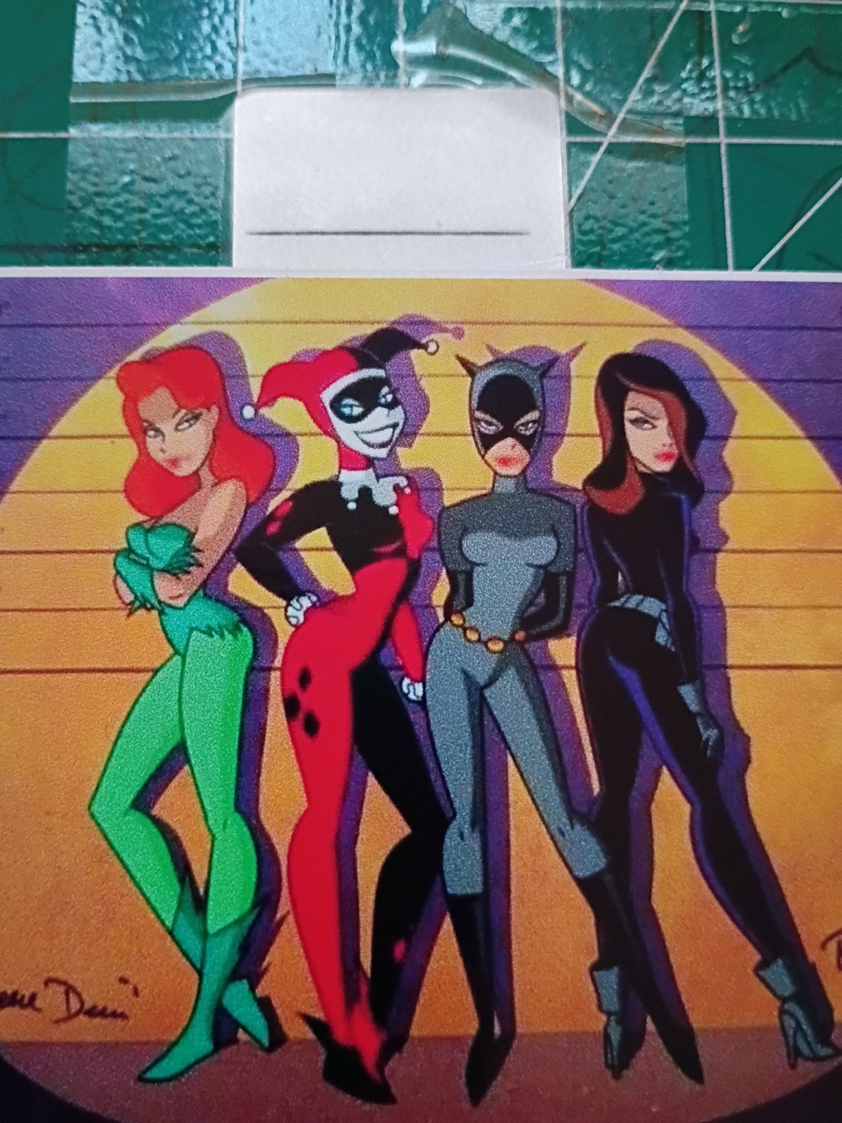 BATMAN THE ANIMATED SERIES X VILLIANS SQUAD X VYNIL HIGH-GLOSS STICKERx3x2.75"