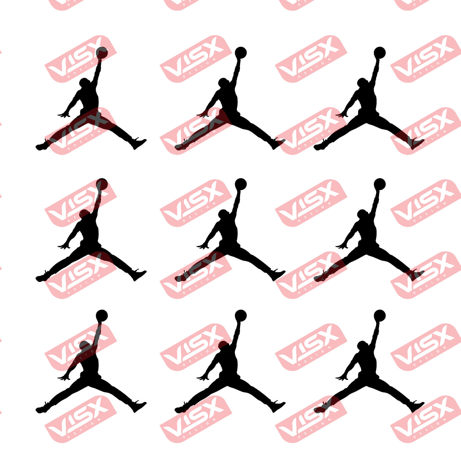 Set of 3 Air Michael Jordan Decal NBA Basketball Legend Jumpman Logo Car Window