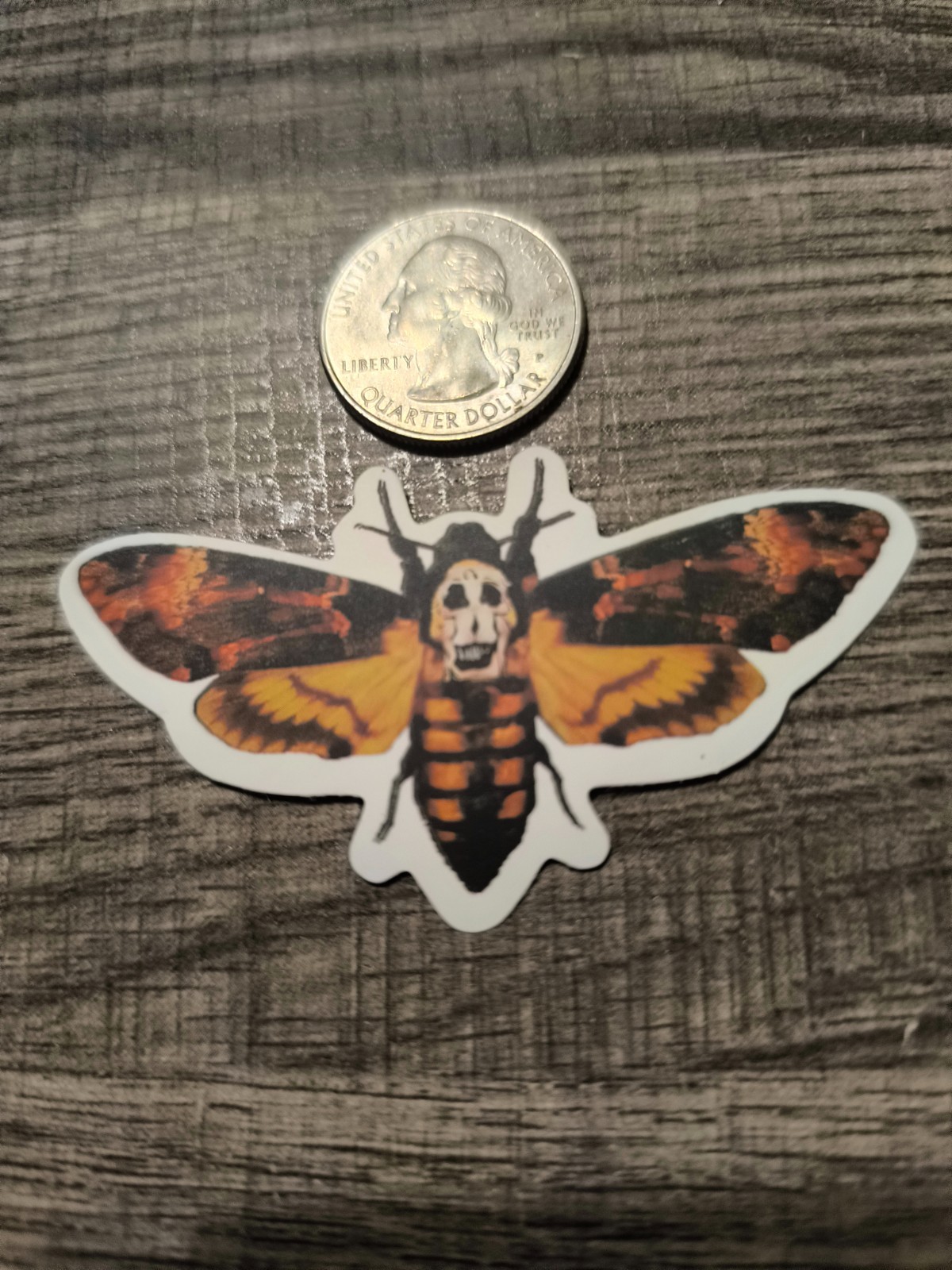 The Silence of the Lambs Moth Sticker Horror Halloween Creepy Scary Buffalo Bill