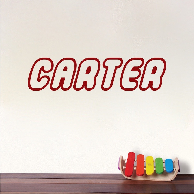 Kids Personalized Toy Font Wall Decal Custom Name Art Children's Room Decal, s45