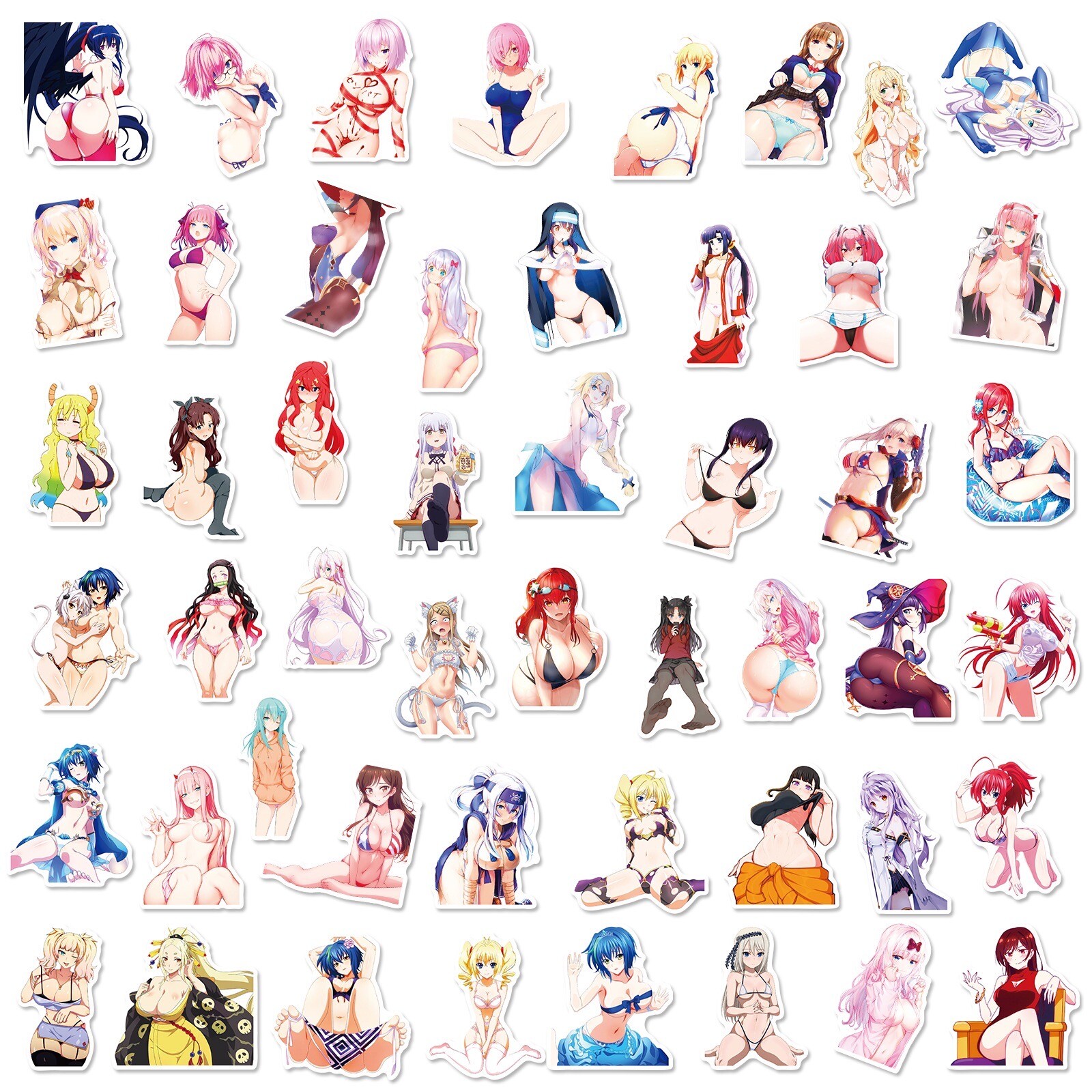 20 Ahegao Sexy Anime Girl Stickers Waifu Decals Laptop Hydro Yeti Free Shipping!