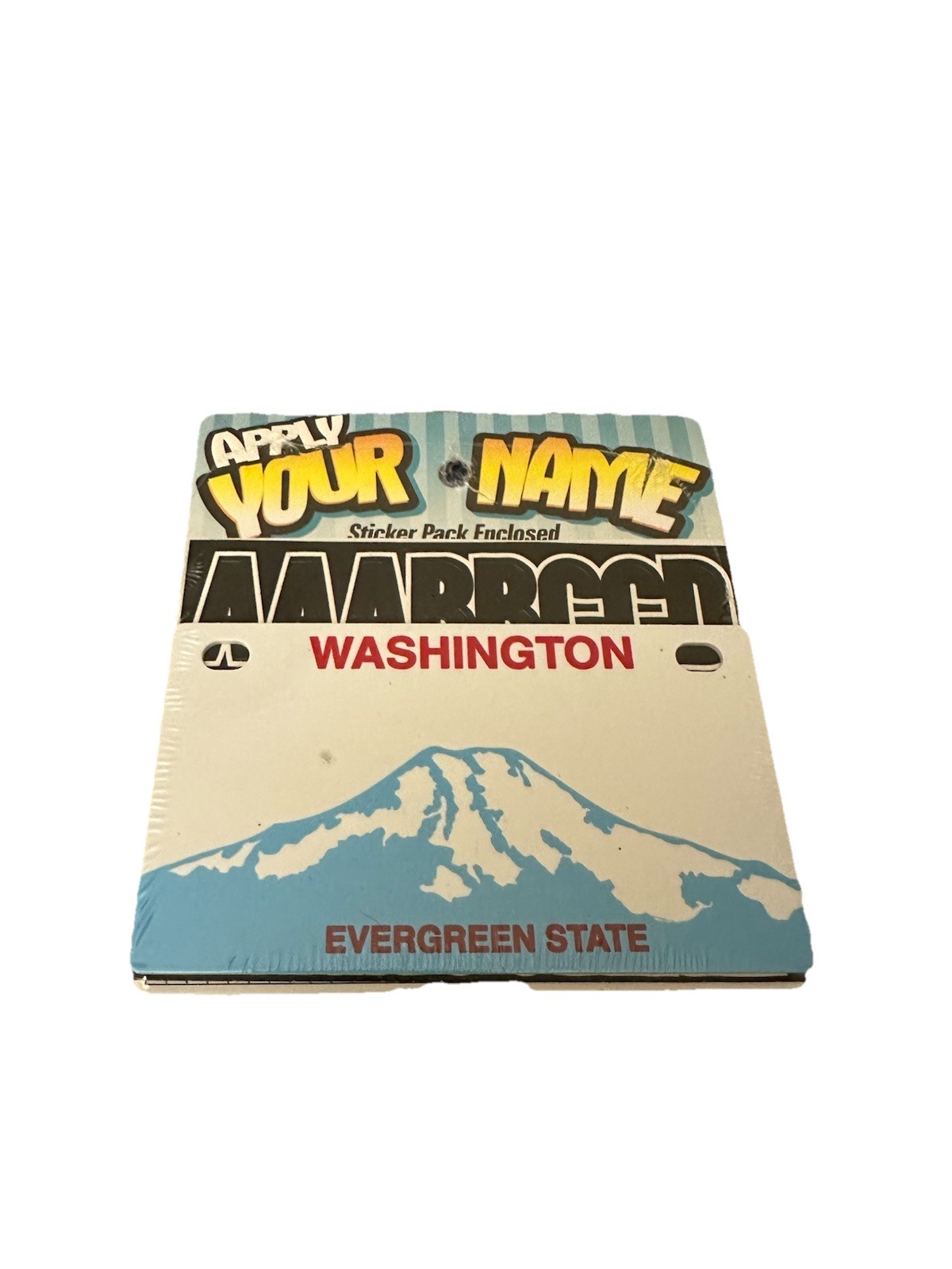 NIP Washington State Background Blanks Flat Bicycle License Plate Customizable