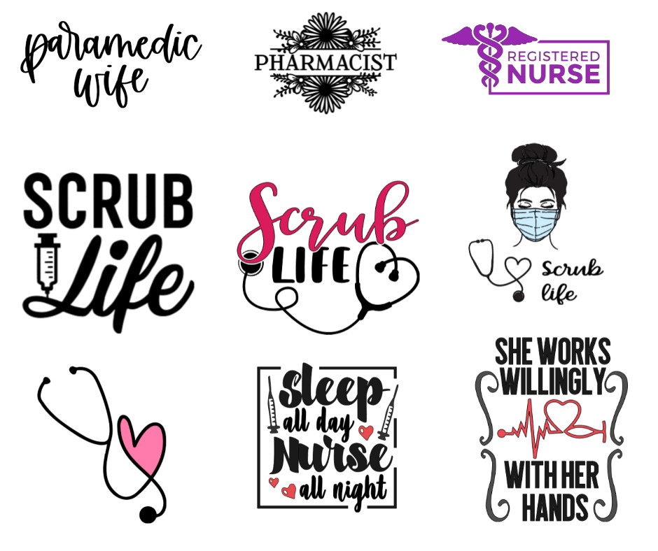 Medical Theme Car Window Decal (PLEASE READ DESCRIPTION FOR DETAILS)