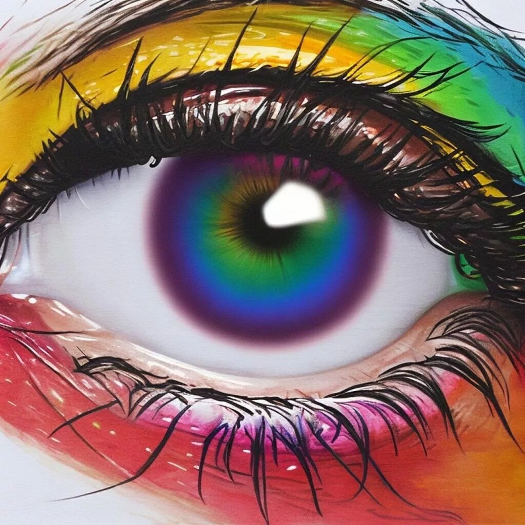 Urban Art Eye Sticker Decal