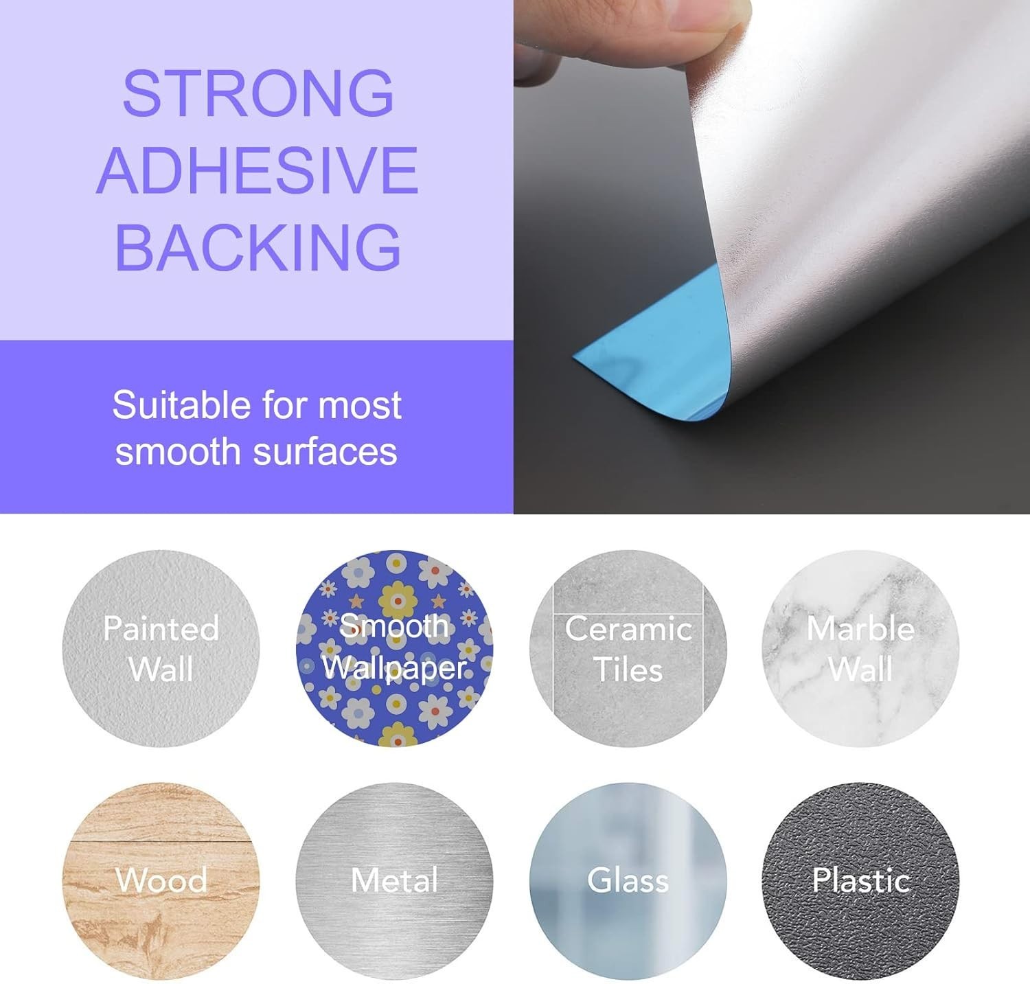 Flexible 8"x6" Acrylic Mirror Tiles – Self-Adhesive Décor for Versatile Use