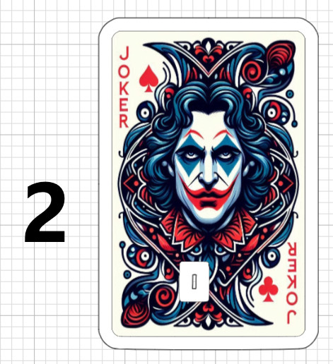 Joker Playing Card ATM Debt Credit Card Sticker Skin Fan Art Original Ace King