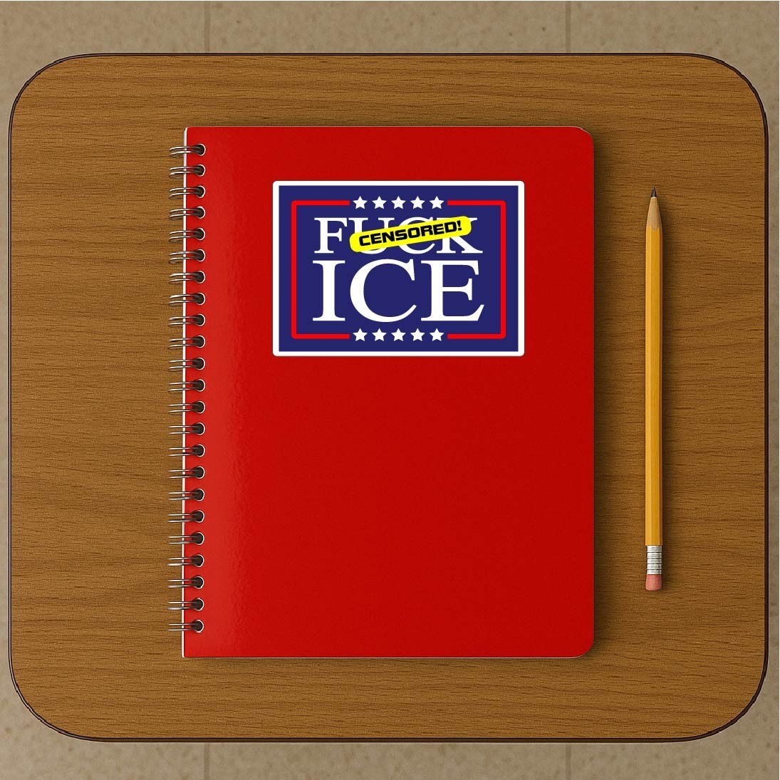 F** Ice Decal Sticker Protest MAGA Trump Anti Raids Support Immigrants Political