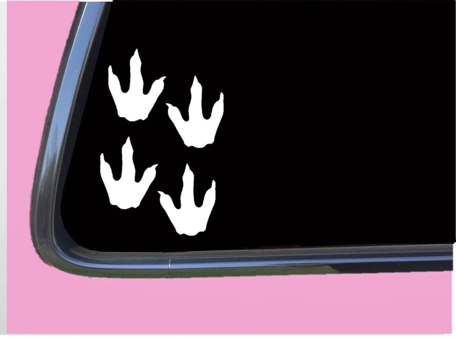 Set of 4 Dinosaur footprints TP 587 3" Decal Sticker t trex jurassic dino raptor