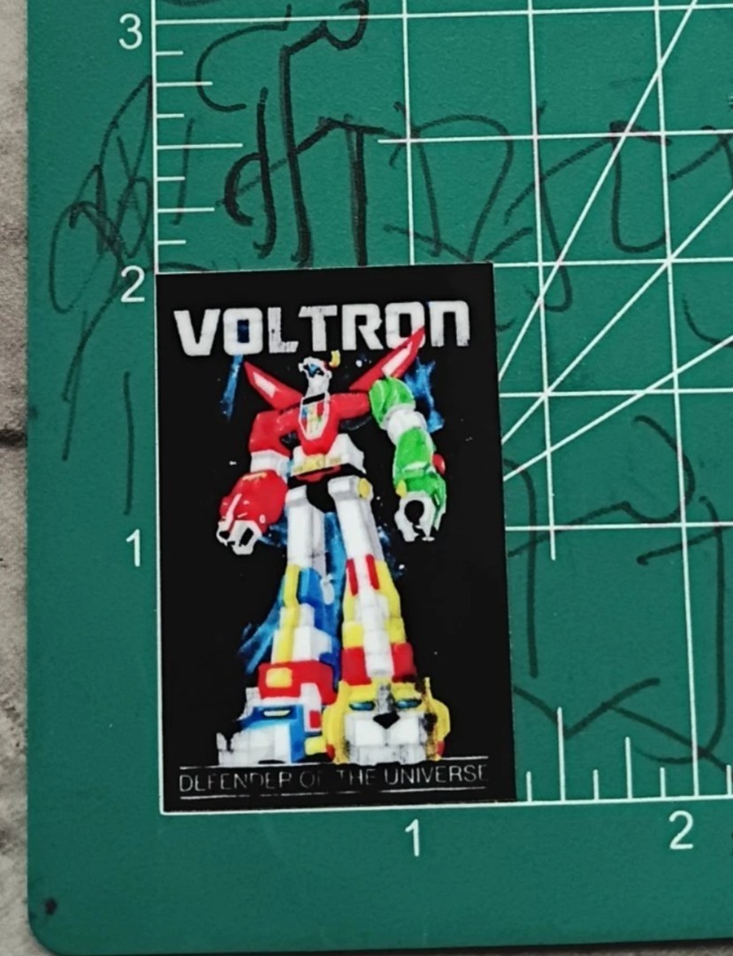 VOLTRON STICKER X VYNIL HIGH GLOSS DIECUT STICKER X 2X1 INCH STICKER X VOLTRON