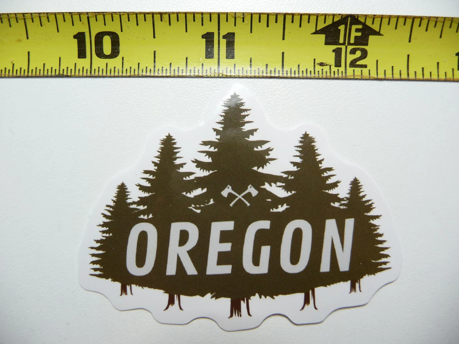 OREGON TREES FOREST AXES SMALL STICKER DECAL PRIDE SOUVENIR TRAVEL MEMORIES