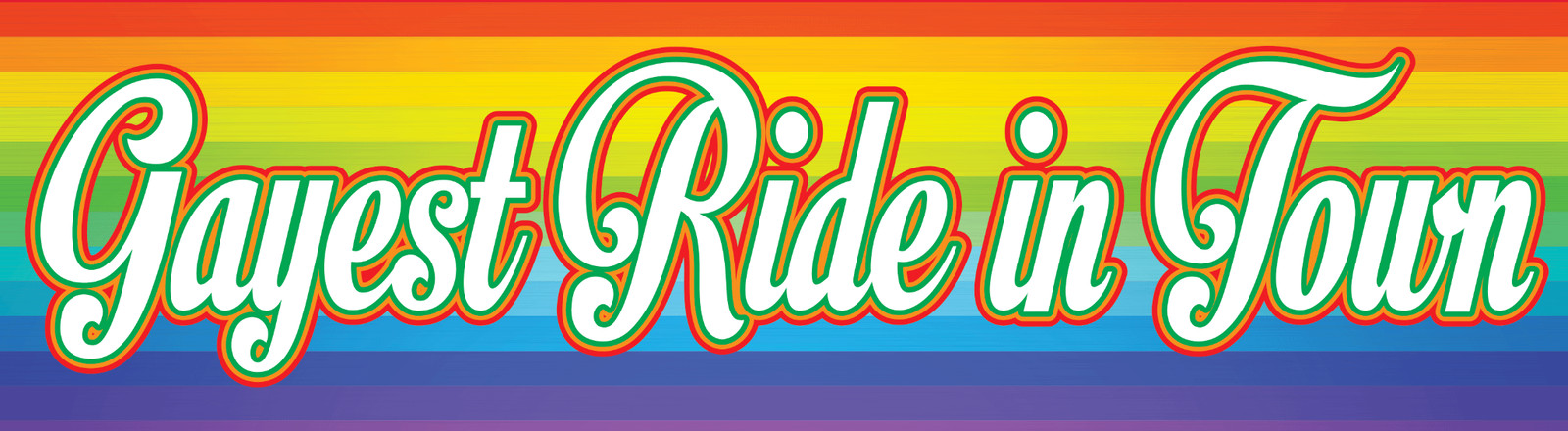 "Gayest Ride In Town" Funny Prank Magnetic Bumper Car Magnet – Made in the USA