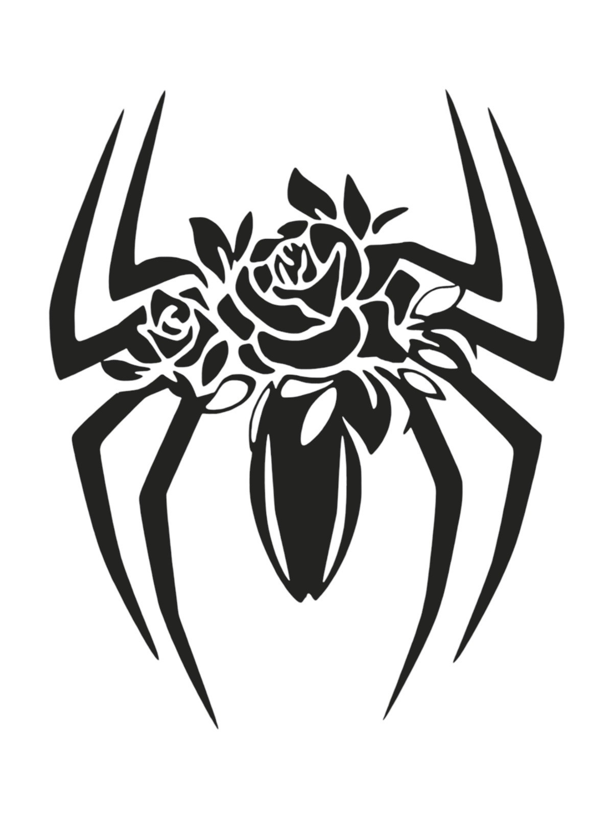 Rose spider Vinyl Decal For Vehicle Windows Laptop most smooth Surface